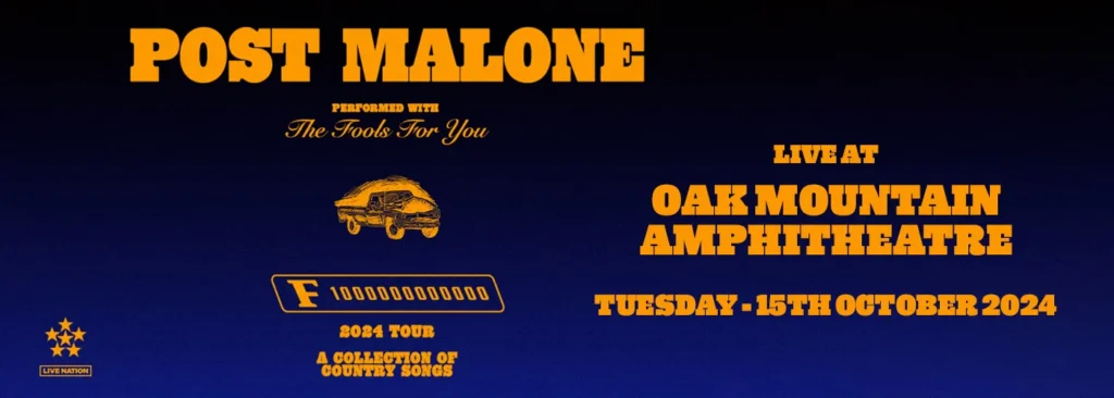 Post Malone at Oak Mountain Amphitheatre - AL