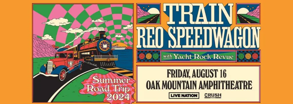 Train & Yacht Rock Revue at Oak Mountain Amphitheatre - AL